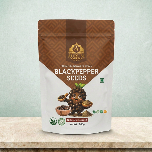Black Pepper Seeds – Premium Quality Spice (Pouch Pack)